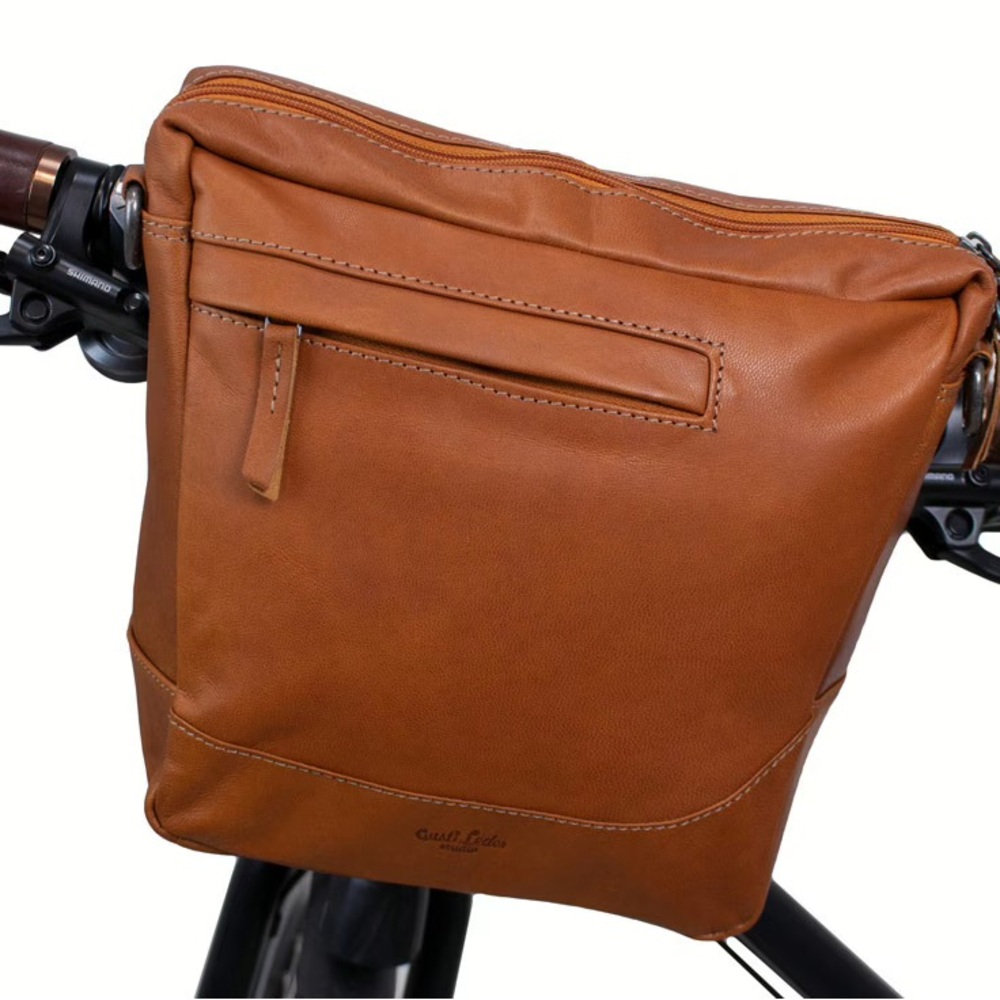 Gusti Leather Studio bike bag with Klickfix